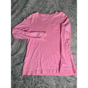 Vineyard Vines Shirt Womens Adult Extra Small‎ Pink Whale Preppy Cotton Pocket
